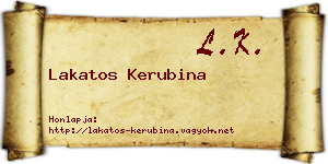 Lakatos Kerubina névjegykártya